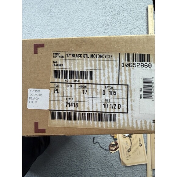 Vintage Chippewa Engineer Motorcycle 17" Boots 10.5D Made In USA Style 71418 NOS - Picture 14 of 16